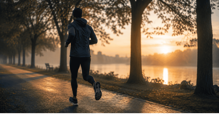 Person running at sunrise illustrating the exercise BDNF link in brain health