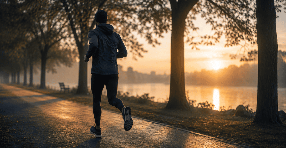 Person running at sunrise illustrating the exercise BDNF link in brain health